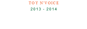 Toy N'Voice 2013 - 2014